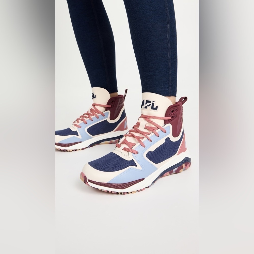 Like New APL Techloom Defender Seakers Size 7 Color Blue Cream Pink